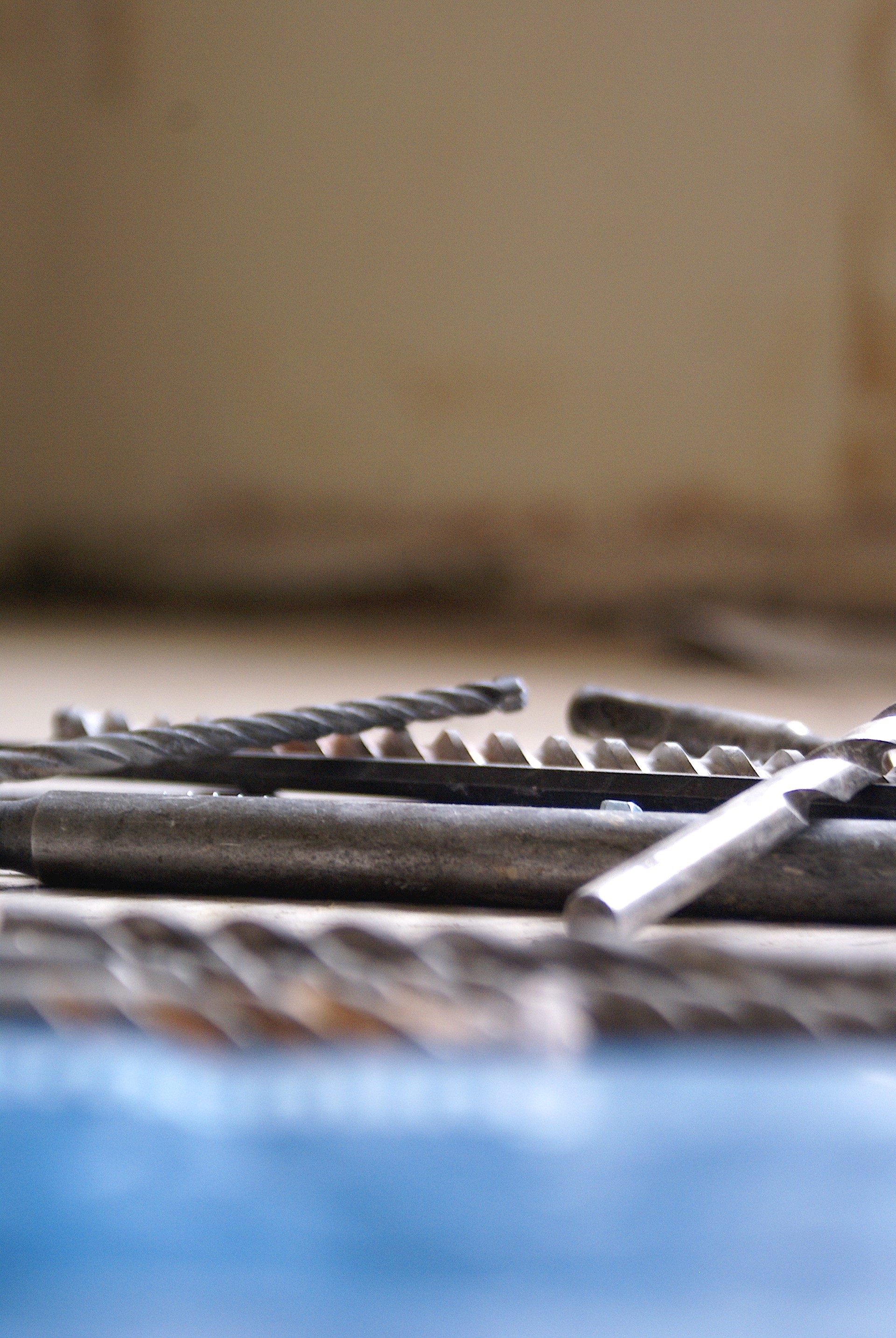 Boortjes op een stapel